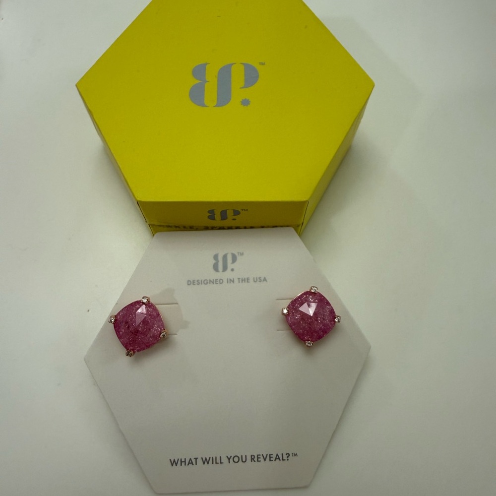 BP ER28390 Elegant Pink Stud Earrings